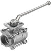 Ball valve Series: VZBE Stainless steel/PTFE Handle PN63 Internal thread (NPT) 2.1/2" (65)